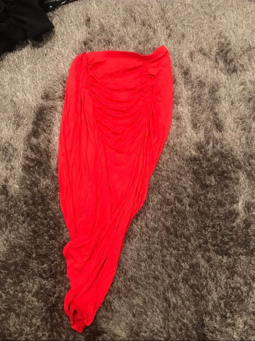 Charlotte Russe Red Draped Maxi Skirt
